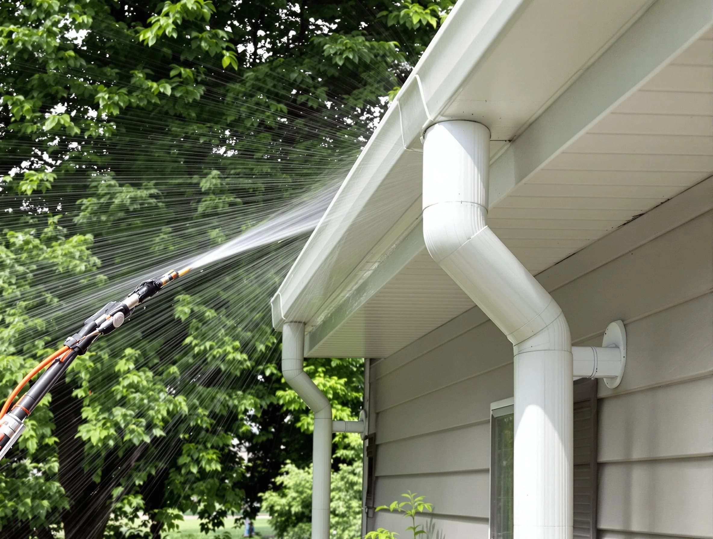 Cleared gutters by Broadview Heights Roofing Company for a clean drainage system in Broadview Heights, OH