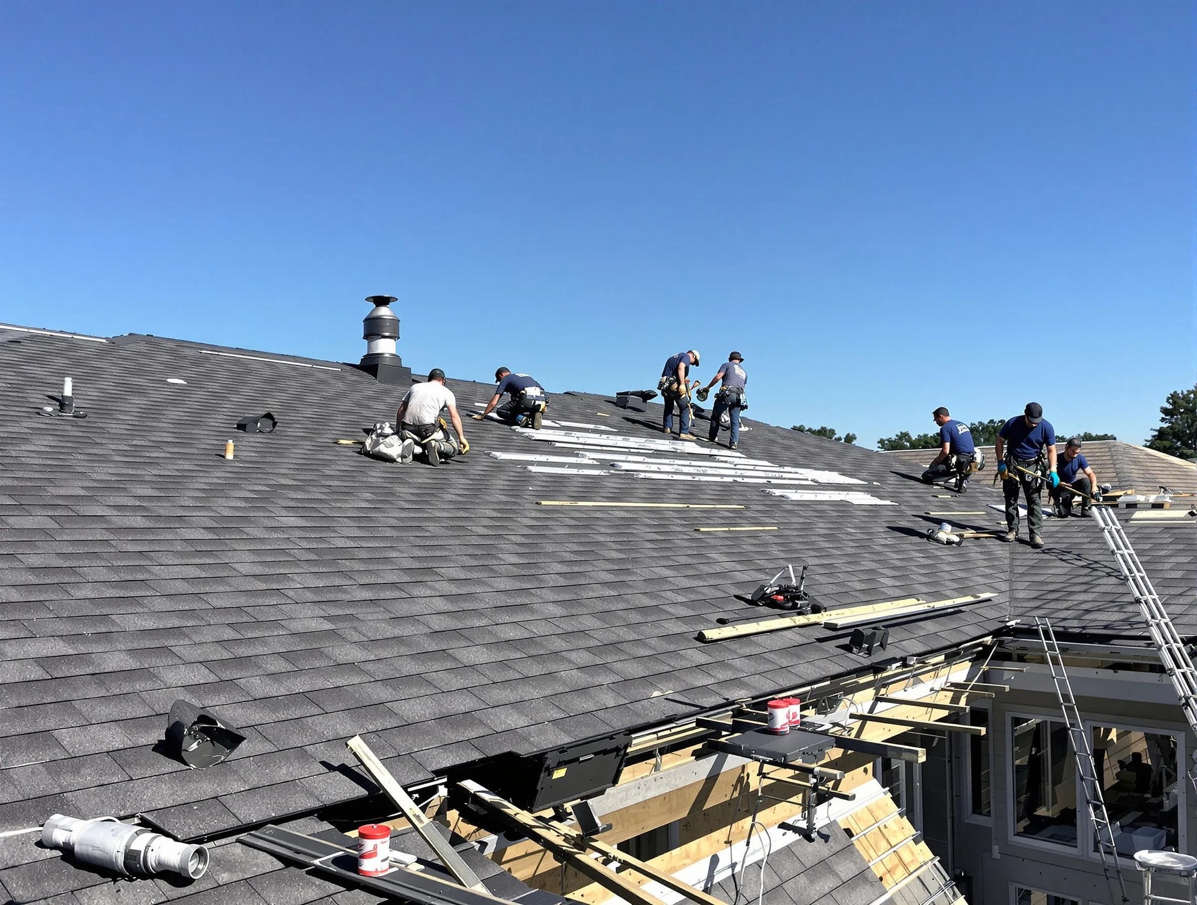 Broadview Heights Roofing Company experts performing roof installation in Broadview Heights, OH