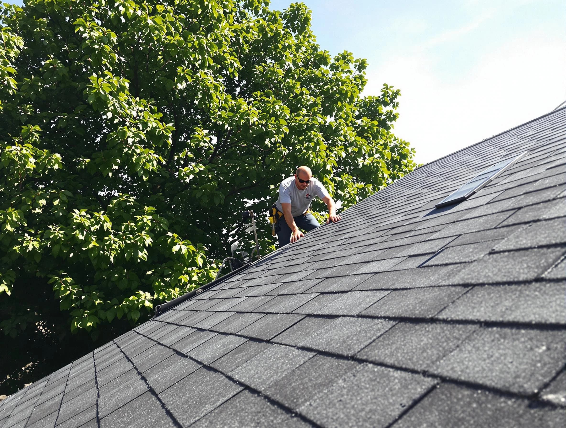 Certified roofers from Broadview Heights Roofing Company working in Broadview Heights, OH