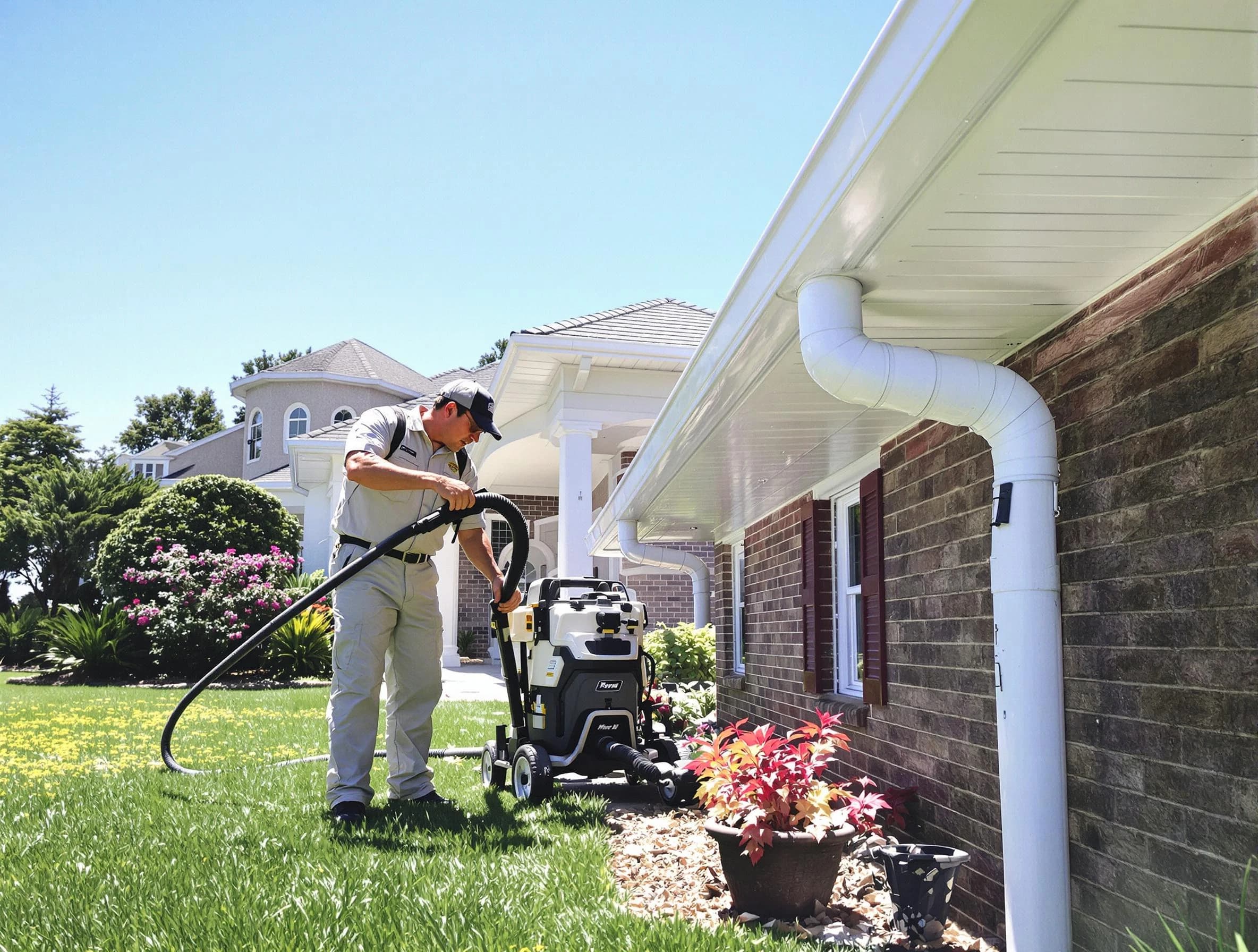 Downspout Cleaning in Broadview Heights